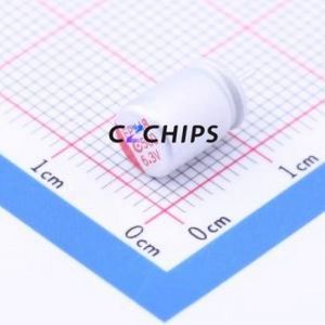 6R3AREP561M06X8E11P26 Solid <b>Capacitor</b> Through hole Component (THT),D6.3xL8mm 560uF 20% 6.3V 11mOhm100kHz - Product Image 1