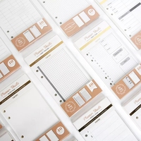 Papiers de remplissage pour agenda A6, Journal intime à spirale, agenda, insertion hebdomadaire, Pages intérieures