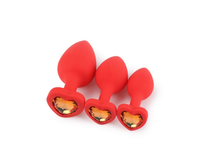 Japanischer Bestseller Butt Plug Analer Silikon-Dildo Kleiner Diamant-Schmuck Anales Sexspielzeug für Frauen