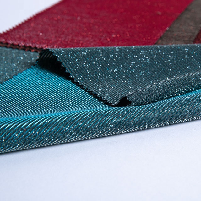 Блестящая и блестящая бордовая тянущаяся блестящая ткань из спандекса с металлическим блеском для вечерних платьев