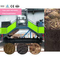 Retourneur de compost motorisé WINWORK à haute productivité avec certification ISO CE pour usine de fabrication d'engrais organiques