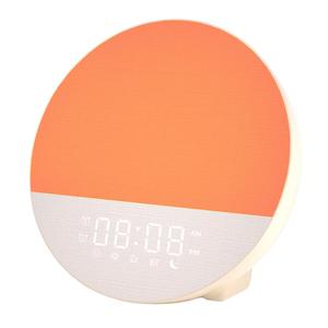 Lámpara Despertador Natural Sunrise de Tela Personalizada con Altavoz BT, Ruido Blanco para Dormir, Atmósfera Colorida, Luz Nocturna LED Digital para Dormitorio - Product Image 2