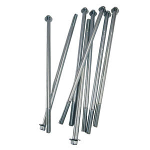 Vis longues en acier au carbone M8*235 à bride hexagonale pour générateur/moteur, vis ISO/DIN933/GB, vis anti-desserrage simples - Product Image 1