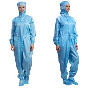 ESD làm việc yếm phòng sạch lint-miễn phí áo liền quần chống tĩnh may an toàn quần áo - Product Image 1