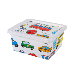 Toys Organizer Storage <b>Box</b> Rectangle Covered Cartoon Pattern 5010 - Product Image 1