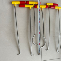 Kit de 29 crochets PDR spéciaux pour débosselage sans peinture, barres de levier internes pour réparation de bosses de portières, capots et seuils causées par la grêle