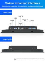 contrôle industriel tout-en-un 12/15/17/19 pouces intégré Celeron J1900 tablette ordinateur moniteur à écran tactile résistif