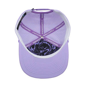 Gorra de Béisbol de 5 Paneles, Resistente al Agua, con Corte Láser, Personalizada en Lila, para Mujer, Transpirable, Ideal para Actividades al Aire Libre - Product Image 6
