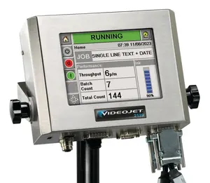 VJ2120 Videojet imprimante à jet d'encre de marquage de grands caractères LCM système de contrôle deux têtes d'impression pour machine de codage de boîtier côté opposé