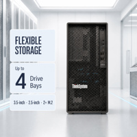 Server Tower Lenovo ThinkSystem ST45 V3 AMD EPYC 4005 16 Core 64GB ECC DDR5 Ringkas 17L