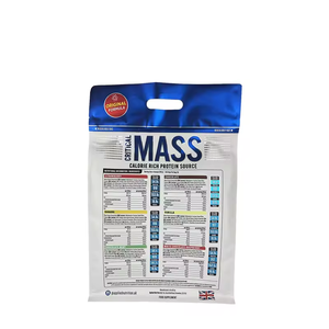 Sacs d'emballage personnalisés de poudre de protéine de lactosérum BOPP imprimés par gravure de qualité alimentaire avec sacs à fond <span class=keywords><strong>carré</strong></span> en aluminium à fermeture éclair - Product Image 3