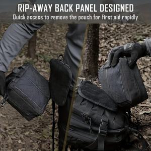 Tactical Molle EMT Quick Release Pouch Rip-Away IFAK <b>Medical</b> <b>Bag</b> Emergency Survival First Aid Kit for Outdoor Hiking Backpack - Product Image 5