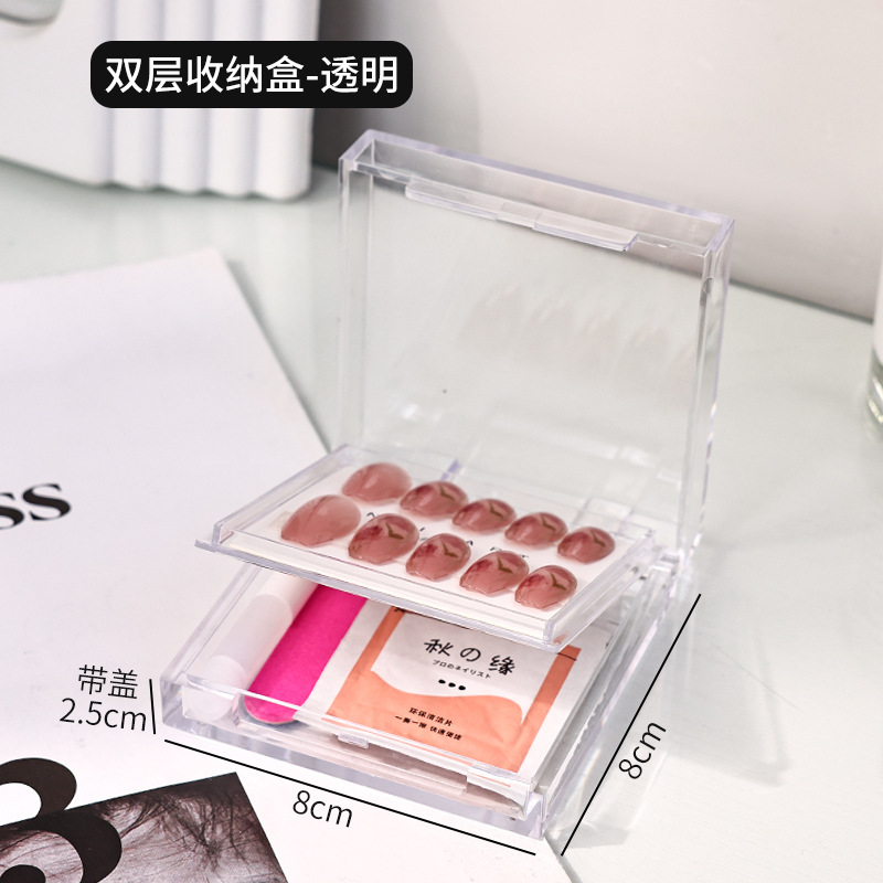 Transparent lid and transparent bottom