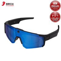 Lunettes de cyclisme professionnelles IA avec caméra 8MP 2K, stabilisation EIS 6 axes, Bluetooth 5.4, étanches IP54, pour le sport, la course et les activités de plein air V06