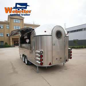 Webetter Carritos Foodtruck, Carrito de Hot Dogs y Café, Restaurante Móvil, Remolque de Catering, Food Truck Totalmente Equipado con Cocina Completa - Product Image 1