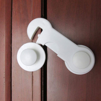 Verrous de sécurité pour portes de placards en plastique à forte adhérence, sécurité pour enfants, installation rapide pour tiroirs, réfrigérateur, four, sécurité pour tout-petits