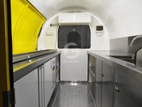 Chariots et remorques alimentaires, camions de restauration mobiles personnalisés, restauration rapide, traiteur extérieur, remorque alimentaire en acier inoxydable remorquable type capsule