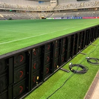 Écran LED numérique publicitaire périmétrique pour stade P10, couleur intégrale, étanche IP65, écran vidéo extérieur pour les matchs en direct