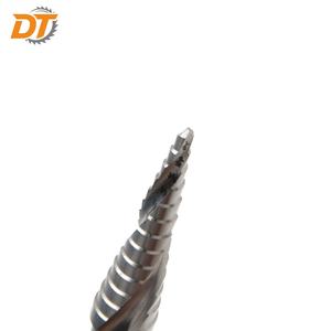 Broca escalonada <span class=keywords><strong>de</strong></span> metal HSS DT con estría espiral y vástago <span class=keywords><strong>de</strong></span> 3 planas, <span class=keywords><strong>de</strong></span> 1/8 a 1/2 pulgada, broca imperial HSS - Product Image 5