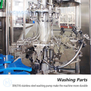 Machine <span class=keywords><strong>de</strong></span> lavage, remplissage et bouchage <span class=keywords><strong>de</strong></span> bouteilles en verre isobariques entièrement automatique 3-en-1 haute vitesse pour bière, soda, <span class=keywords><strong>cidre</strong></span>, certifiée CE - Product Image 5