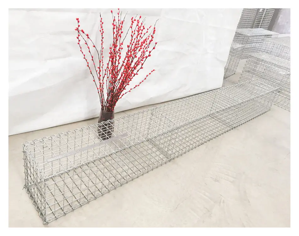 Kunden spezifische 300x100x50cm verzinkte Gabion Wand geschweißt Gabion Stein zaun Gabion Draht geflecht