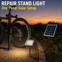 Projecteur solaire de paysage à haute densité avec 676 LED, face de lampe transparente, pour mur de jardin et zone arbustive