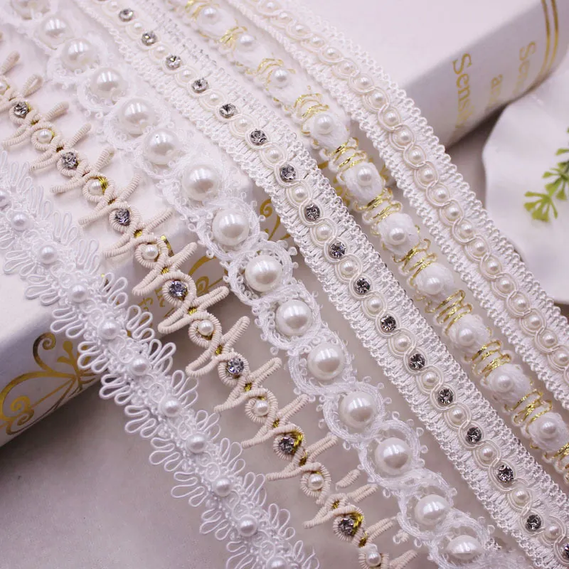 New style handmade beaded lace DIY clothing accessories barcode lace trim