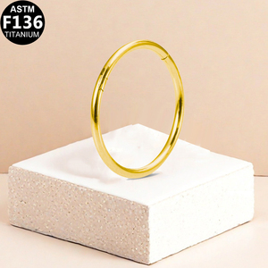 Anelli per il Naso in Titanio ASTM-F 136 Getta, 18G 16G, Anelli per Piercing Septum, Cartilagine, Helix, Tragus, Rook - Product Image 6