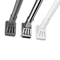 Tringle télescopique sans perçage pour séchage de vêtemtements, tringle à rideaux, support de suspension pour armoire, en acier au carbone, luxe, pour salle de bain et balcon