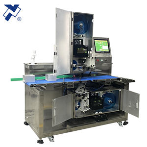 NY-TN829C 자동 자체 접착 스티커 상단 하단 무게 가격 라벨기 식품 판지 상자 트레이 팔레트 가방 패키지 - Product Image 2