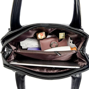Borse da Donna Multi-Tasca di Alta Qualità in Morbida Pelle, Borsa a Tracolla di Lusso per Signore, Tote Bag Elegante - Product Image 6