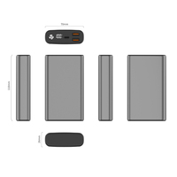 Prix de gros d'usine 15000mAh Led Display Powerbank Banque de charge de plus grande capacité PD65W Power Banks