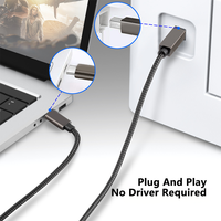 Câble d'imprimante USB 2.0 Type-C vers Type-B haute vitesse avec gaine en nylon pour scanner de codes-barres et imprimante