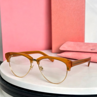 Lunettes de soleil unisexes uniques à monture intégrale, dégradées, dorées, carrées, style sourcil, à la mode, avec verres PC et protection UV400, style coréen