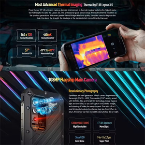 <span class=keywords><strong>Armor</strong></span> <span class=keywords><strong>18T</strong></span> Ultra 5G Teléfono resistente Imagen térmica 108MP Cámara MTK Dimensity 7050, 9600mAh QI 15W Carga inalámbrica, 6,58 "FHD - Product Image 3
