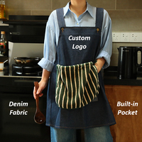 Tablier de cuisine pour femmes et hommes, imperméable à l'eau, résistant à l'huile, détachable, logo personnalisé, nouveauté