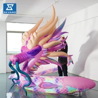 Sculpture de dragon gonflable personnalisée, sculpture publicitaire commerciale, décoration publicitaire