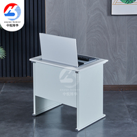 Bureau d'ordinateur moderne en métal à plateau rabattable Zoyue Bower BF-FZ063, couleur personnalisée, pour école, salle de classe, bureau, chambre, hôtel, laboratoire