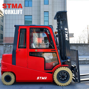 โรงงานราคา 4 ล้อไฟฟ้ารถยก 4 ตันรถยกรถบรรทุก 4500 มม.3-STAGE ยกเสาสำหรับขาย - Product Image 2