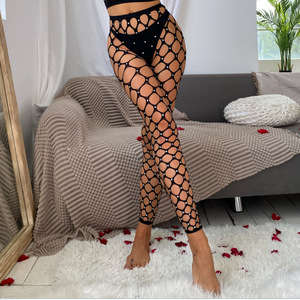 Collants en maille <span class=keywords><strong>sexy</strong></span> de grande taille avec décoration en dentelle Nouveau foret à chaud confortable et élégant - Product Image 1