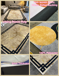Tapis de sol à motifs en promotion, tapis commercial <span class=keywords><strong>100</strong></span> % polyester insonorisant, résistant à l'usure, haute qualité pour chambre, salon, hôtel - Product Image 2