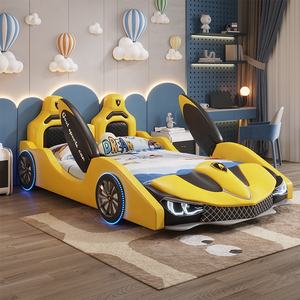 Ensemble de meubles de chambre à coucher d'intérieur de haute qualité lits en bois pour enfants <span class=keywords><strong>lit</strong></span> auto pour enfants <span class=keywords><strong>lit</strong></span> de voiture de garçon <span class=keywords><strong>lit</strong></span> de dessin animé - Product Image 2