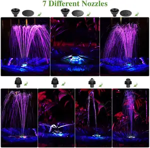 Piscine extérieure RGB <span class=keywords><strong>Fontaine</strong></span> Maison Décorative Intérieur Cascade Mur <span class=keywords><strong>Solaire</strong></span> Eau Jardin <span class=keywords><strong>Fontaine</strong></span> - Product Image 5