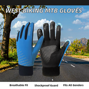 Gants de vélo d'hiver pour VTT, demi-doigts, respirants, résistants aux chocs, imperméables, en silicone, pour le cyclisme, équipement de sport pour le VTT - Product Image 2