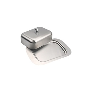 Boîte <span class=keywords><strong>à</strong></span> beurre rectangulaire en acier inoxydable avec couvercle, <span class=keywords><strong>plat</strong></span> <span class=keywords><strong>à</strong></span> <span class=keywords><strong>fromage</strong></span> et <span class=keywords><strong>à</strong></span> beurre multifonctionnel pour la cuisine <span class=keywords><strong>à</strong></span> domicile - Product Image 2