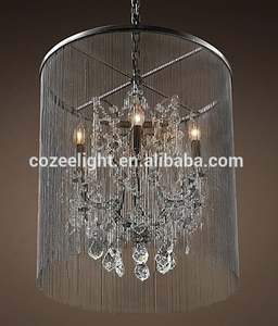 Éclairage à économie d'énergie Antique Fer <span class=keywords><strong>Industriel</strong></span> Loft Lumière Chaîne En Aluminium Lustre Vintage Pendentif Lumière Maison Déco CZ2555/12 - Product Image 5