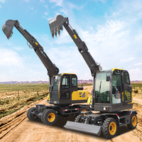 Nouvelle mini-excavatrice sur chenilles de 3 tonnes, machine de terrassement avec moteur et pompe, haute efficacité