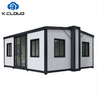 Insonorisé 20Ft 40Ft Mini Maison Mobile Préfabriquée 2 3 4 5 Chambre à coucher Maison de Conteneur Extensible Pliable Villa de Luxe Préfabriquée