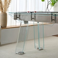 Table de shuffleboard de qualité supérieure en verre épais de 9 pieds, 12 pieds, 14 pieds, 16 pieds pour le divertissement à domicile et l'affichage en salle de jeux commerciale