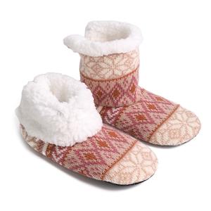 Cozy <strong>Women's</strong> Crew Length Autumn Winter Mid-Calf Thermal Warm Floor <strong>Socks</strong> Thick <strong>Fleece</strong> Knitted Silicone Gripper Indoor Wear - Product Image 1